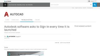 
                            7. Autodesk software asks to Sign in every time it is launched | Search ...