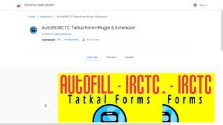 
                            5. Autofill IRCTC Tatkal Form-Plugin & Extension - …