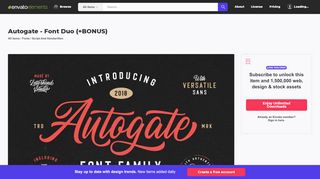 
                            9. Autogate - Font Duo (+BONUS) - elements.envato.com