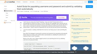 
                            9. Autoit Script for populating username and password and submit by ...