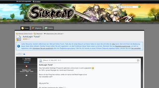 
                            6. AutoLogin *funzt* - Allgemeines über Silkroad - Silkroad ...