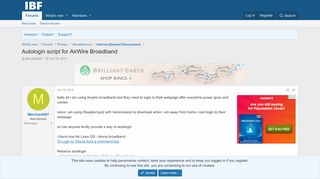 
                            2. Autologin script for AirWire Broadband | Internet (General ...