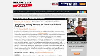 
                            5. Automated Binary Review, SCAM or Automated Cash App ...