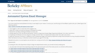 
                            6. Automated System Email Messages | APBears