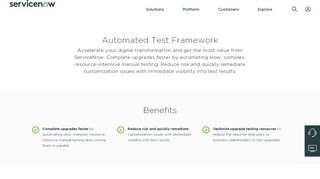 
                            8. Automated Testing Framework – Now Platform – ServiceNow