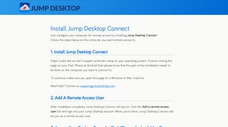 
                            1. Automatic Setup - Jump Desktop