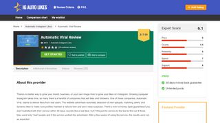 
                            8. 🥇 Automatic Viral Review - Automatic Instagram Likes Reviews