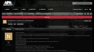 
                            4. Automatically login with Steam problem - Resolved Bugs ...