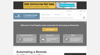 
                            8. Automating a Remote desktop connection - IT Answers