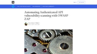 
                            6. Automating Authenticated API vulnerability scanning with ...