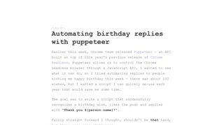 
                            8. Automating birthday replies with puppeteer - Jonas Badalic
