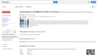 
                            8. Automatisieren mit SIMATIC S7-400 im TIA Portal: ...