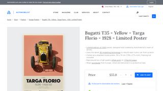
                            6. Automobilist - Bugatti T35 - Yellow - Targa Florio - …