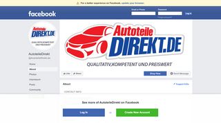 
                            8. AutoteileDirekt - About | Facebook