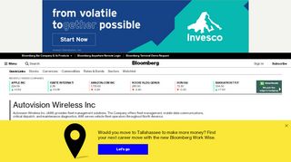 
                            2. Autovision Wireless Inc - Company Profile and News ...