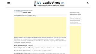 
                            9. AutoZone Application, Jobs & Careers Online - Job-Applications.com