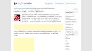 
                            9. AutoZone Application - Online Job Forms