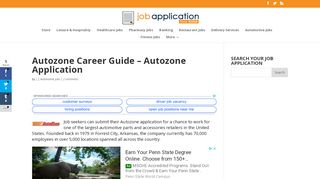 
                            6. Autozone Career Guide – Autozone Application …