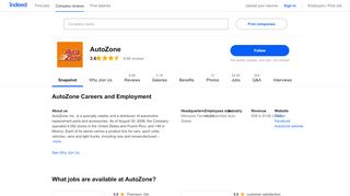 
                            6. AutoZone Careers and Employment | Indeed.com