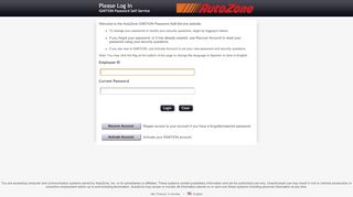 
                            2. AutoZone IGNITION Password Self-Service