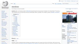 
                            9. AutoZone - Wikipedia