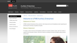 
                            2. Auxiliary Enterprises - UTMB Health