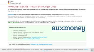 
                            9. AUXMONEY SERIÖS? Test & Erfahrungen 2019 Wir …