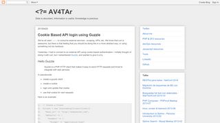 
                            7. <?= AV4TAr: Cookie Based API login using Guzzle