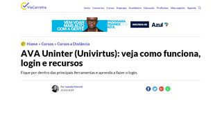 
                            3. AVA Uninter (Univirtus): veja como funciona, login e …