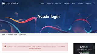 
                            8. Avada login - Theme Fusion