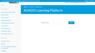 
                            4. AVADO: AAT | AVADO Learning Platform