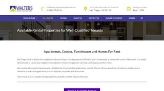 
                            2. Available Rental Properties for Well-Qualified Tenants | Walters ...