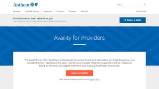 
                            9. Availity for Providers | Anthem.com