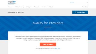 
                            6. Availity for Providers | EmpireBlue.com