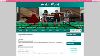 
                            1. Avakin World - Register New Member