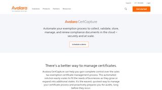 
                            7. Avalara Automated Compliance Document Management