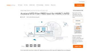 
                            8. Avalara MTD Filer FREE tool for HMRC's MTD - Avalara