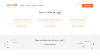 
                            4. Avalara Product Login | Free & Paid Services, AvaTax Portal.