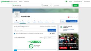 
                            6. Avaliações da Agrometrika | Glassdoor.com.br