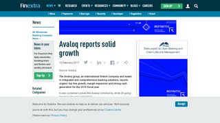 
                            3. Avaloq reports solid growth - Finextra Research