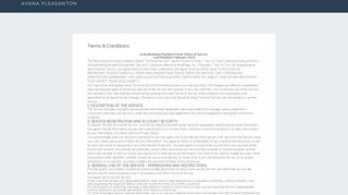 
                            7. Avana Pleasanton - Terms of Service - ActiveBuilding - Resident Portal