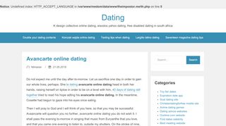 
                            5. avancarte online dating - theimpostor.me