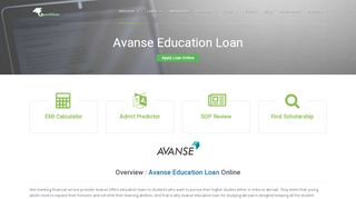 
                            6. Avanse Education Loan - gyandhan.com