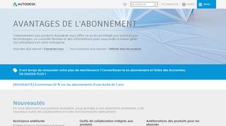 
                            3. Avantages de l'abonnement | Logiciels sur ... - autodesk.fr