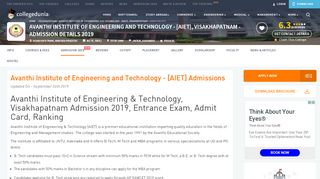 
                            9. Avanthi Institute of Engineering and Technology - [AIET ...