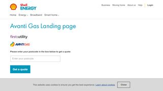 
                            4. avanti gas landing page - Shell Energy