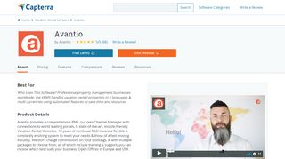 
                            6. Avantio Reviews and Pricing - 2019 - Capterra