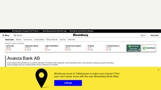 
                            6. Avanza Bank AB - Company Profile and News - bloomberg.com