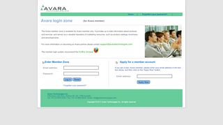 
                            1. Avara Member Login area---for registered users only