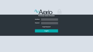 
                            4. Avario Scheduler Login